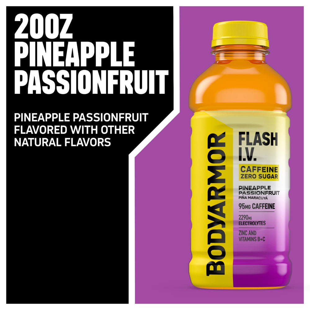 BODYARMOR Flash I.V twelve-pack box ready for on the go hydration between sessions