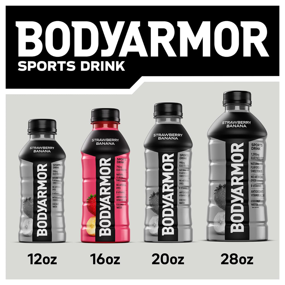 BodyARMOR fruit punch refreshing serve at the gym.