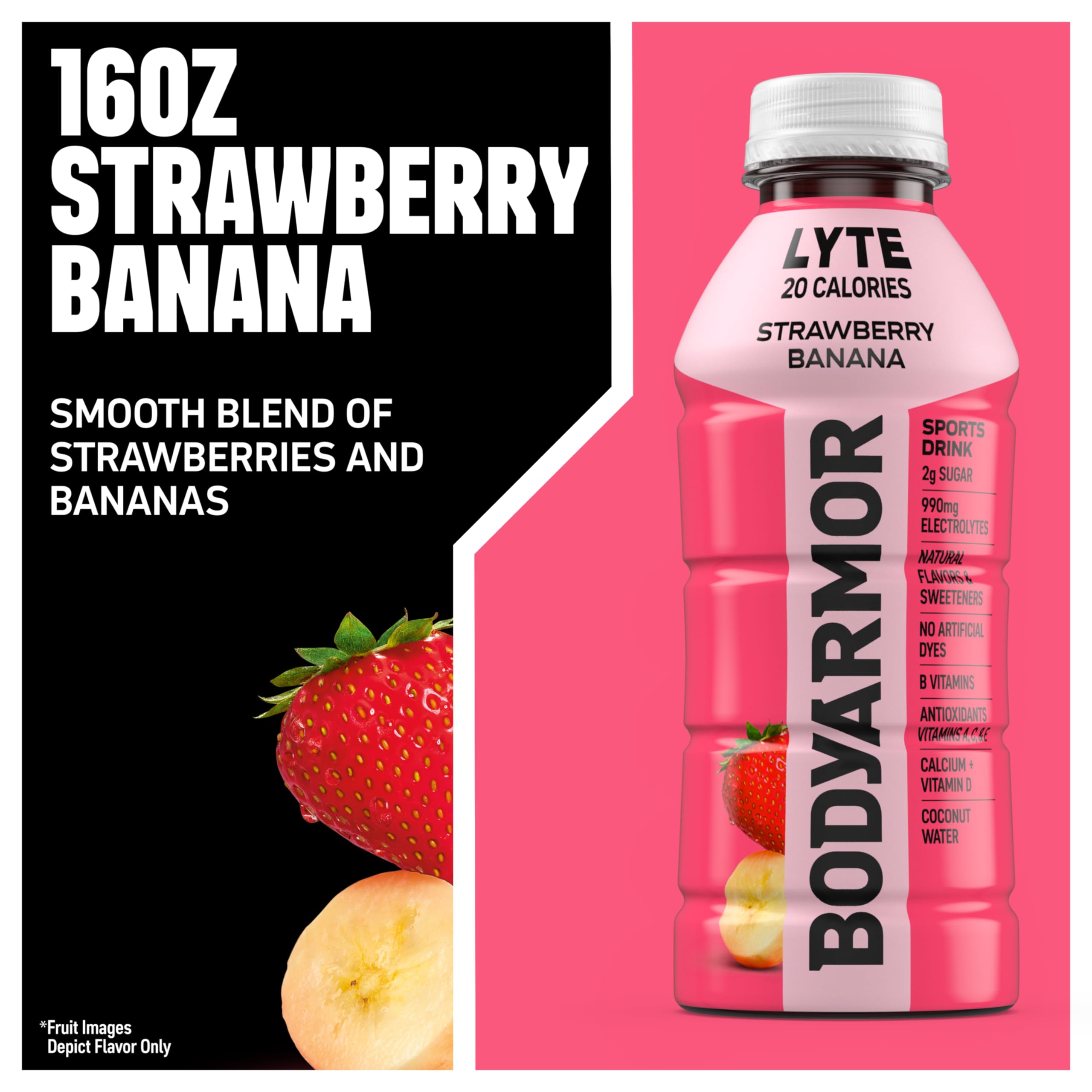 BODYARMOR LYTE 16oz bottle pack ready for the gym bag