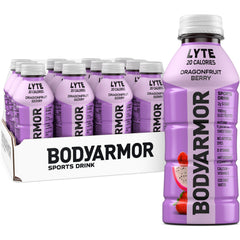 BODYARMOR LYTE dragonfruit berry bottle for quick hydration with electrolytes and vitamins.