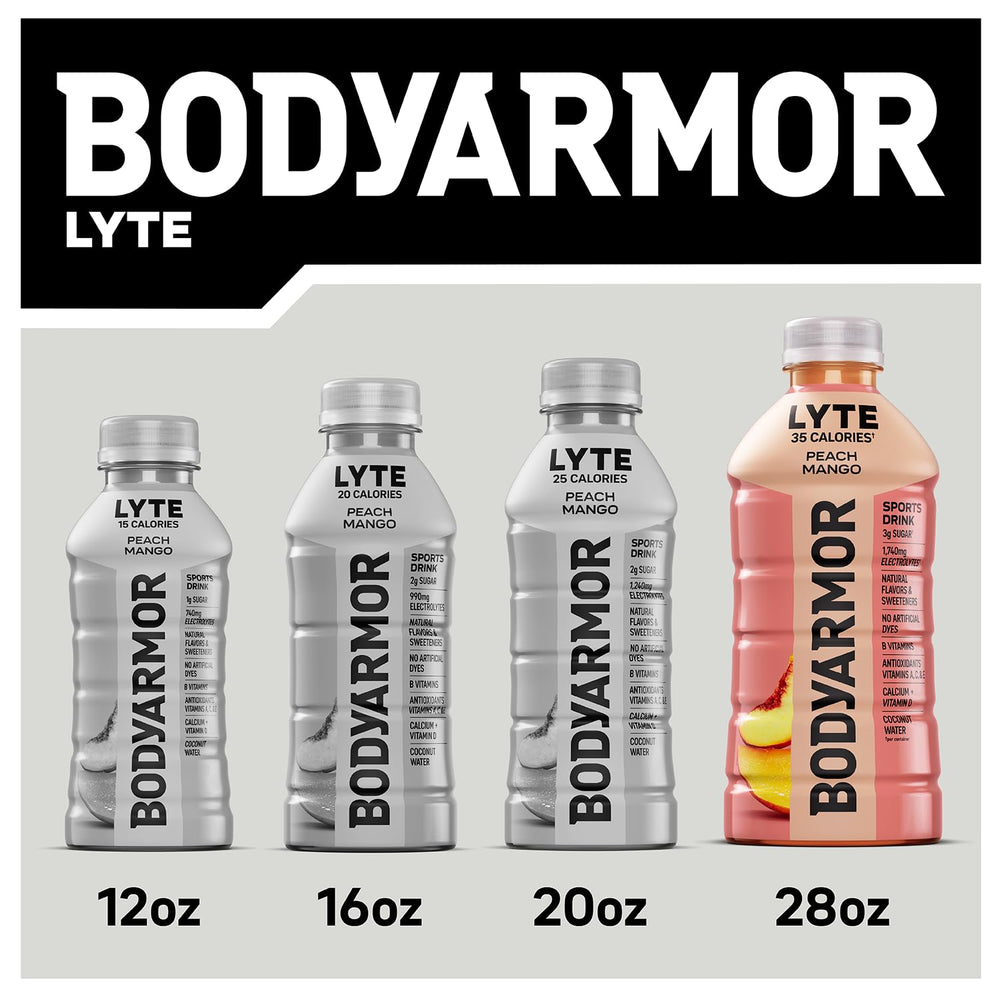 BODYARMOR Lyte active shot implying fitness routine compatibility.