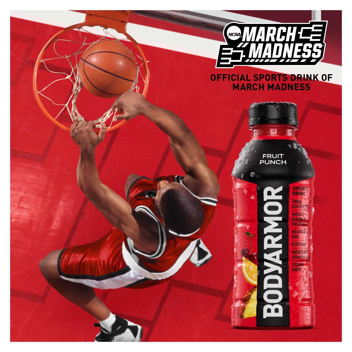 BODYARMOR Lyte Peach Mango on-the-go bottle ready for gym trips.