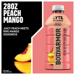 BODYARMOR Lyte pour into glass showing coconut water-based hydration for workouts.