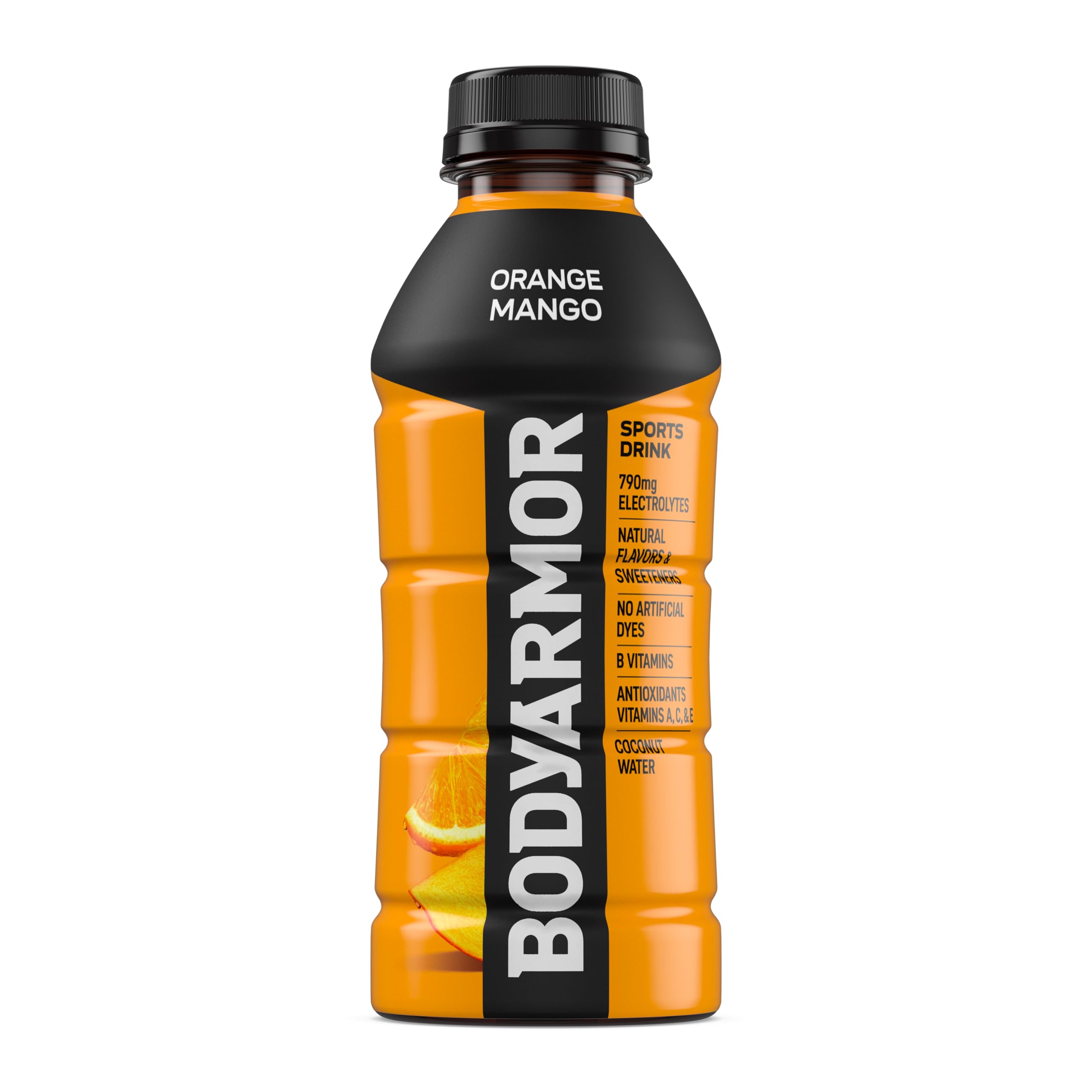 BODYARMOR natural flavors icon signals clean taste without artificial additives.