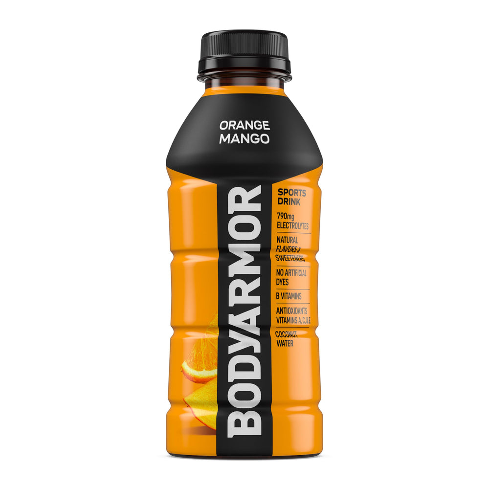 BODYARMOR natural flavors icon signals clean taste without artificial additives.
