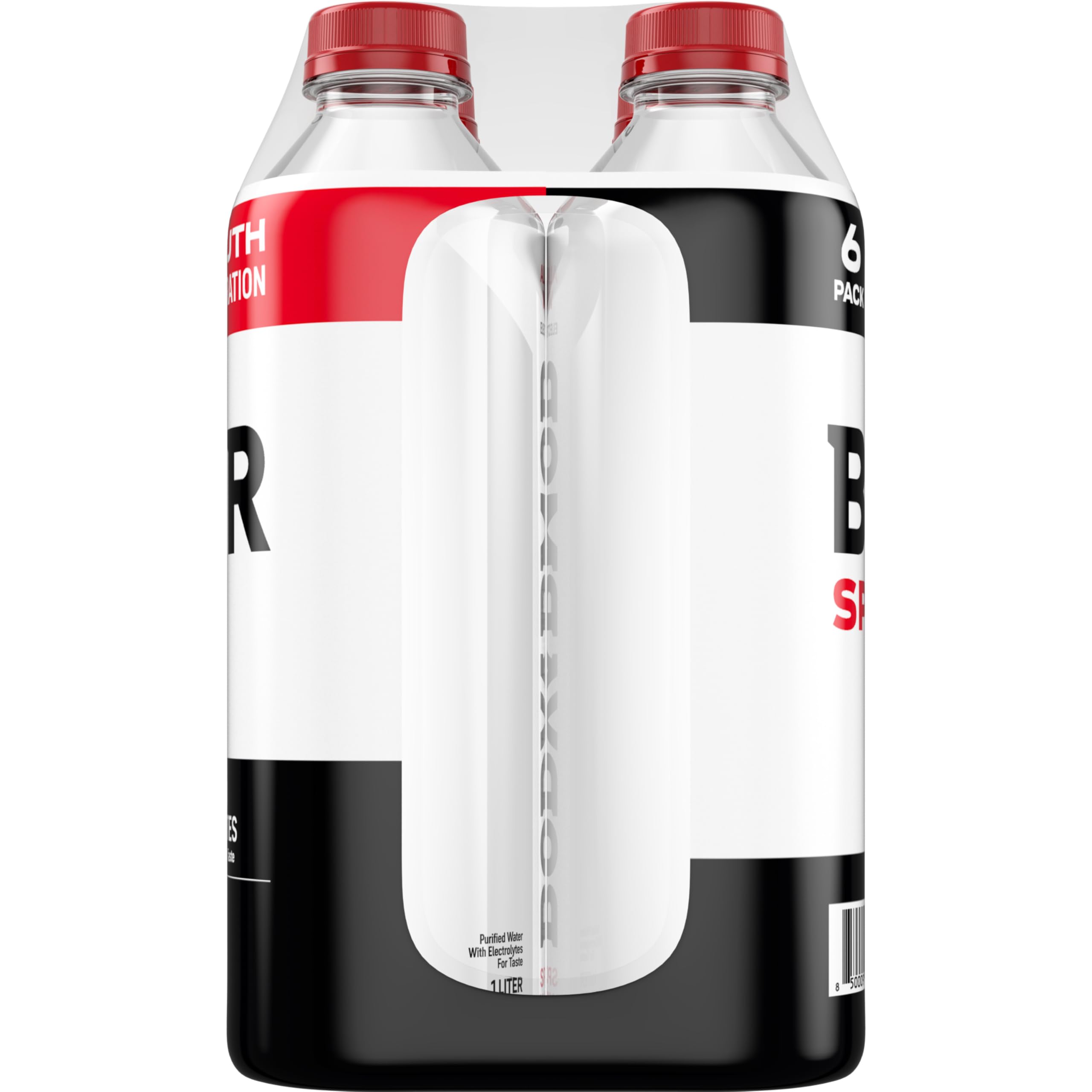 BODYARMOR SportWater on-the-go use featuring a practical sport cap.