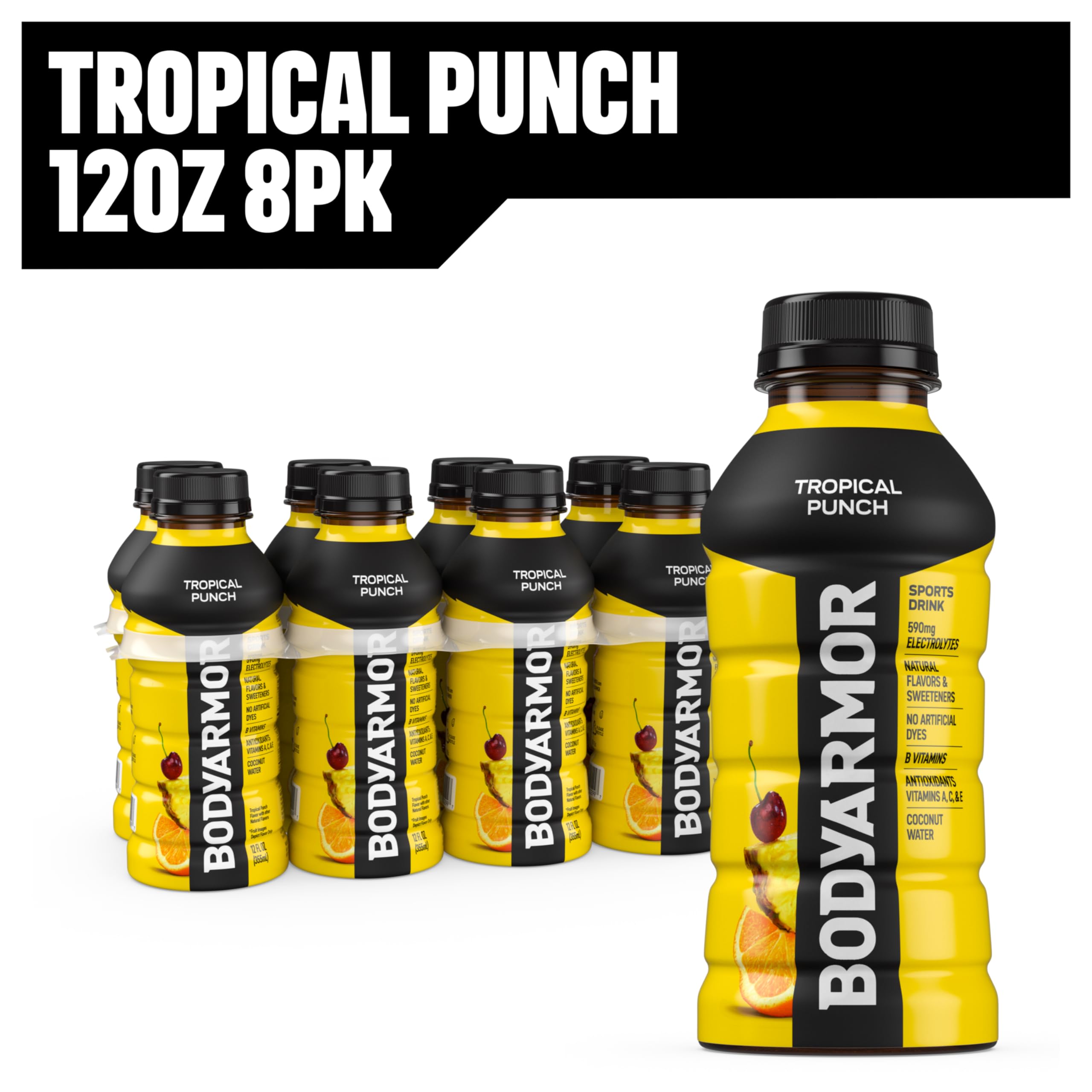 BODYARMOR Tropical Punch during activity shows hydration support for athletes