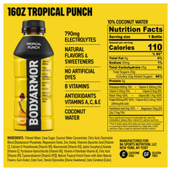 BodyArmor Tropical Punch pour captures refreshing hydration on the go