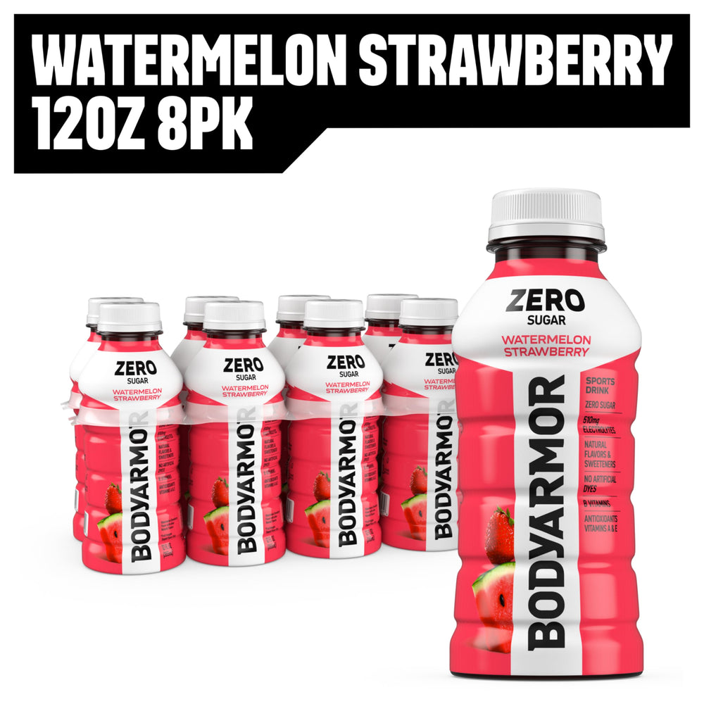 BODYARMOR Zero Sugar athletic setup shows hydration during training.