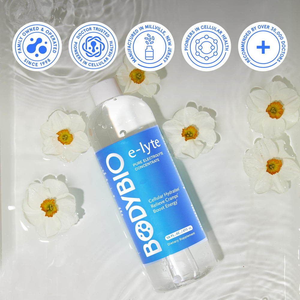 BodyBio e-lyte athlete in motion benefiting from balanced electrolytes.