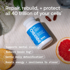 BodyBio PC promotes skin hydration and elasticity from within.
