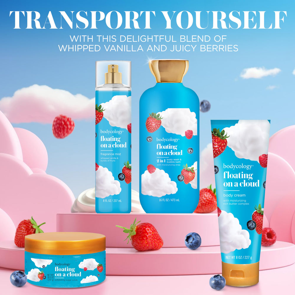 Bodycology Floating on a Cloud elegant packaging display