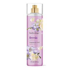 Bodycology Freesia bottle pour for a subtle floral refresh.