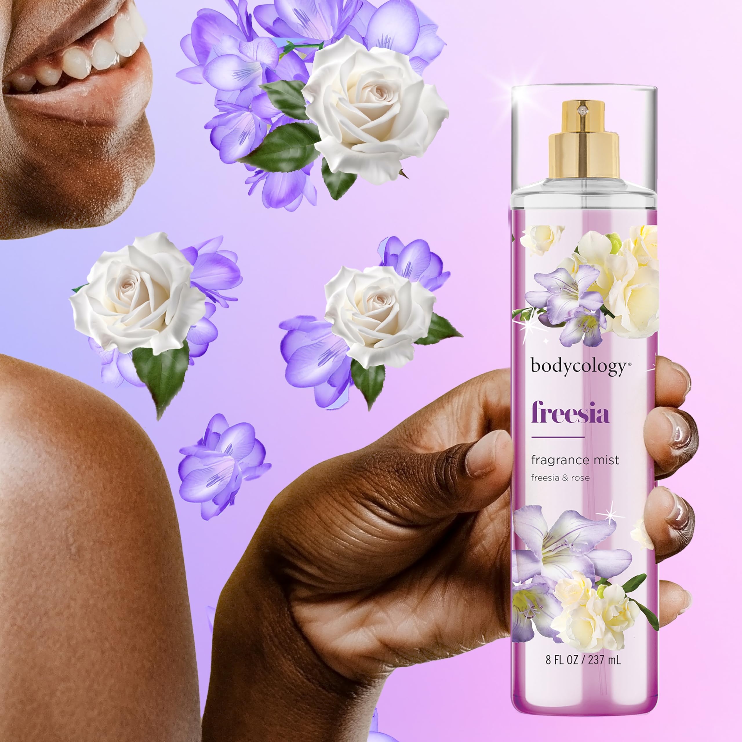 Bodycology Freesia sandalwood warmth adds depth to the fragrance.
