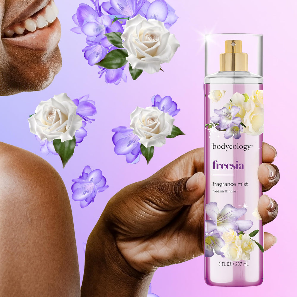 Bodycology Freesia sandalwood warmth adds depth to the fragrance.