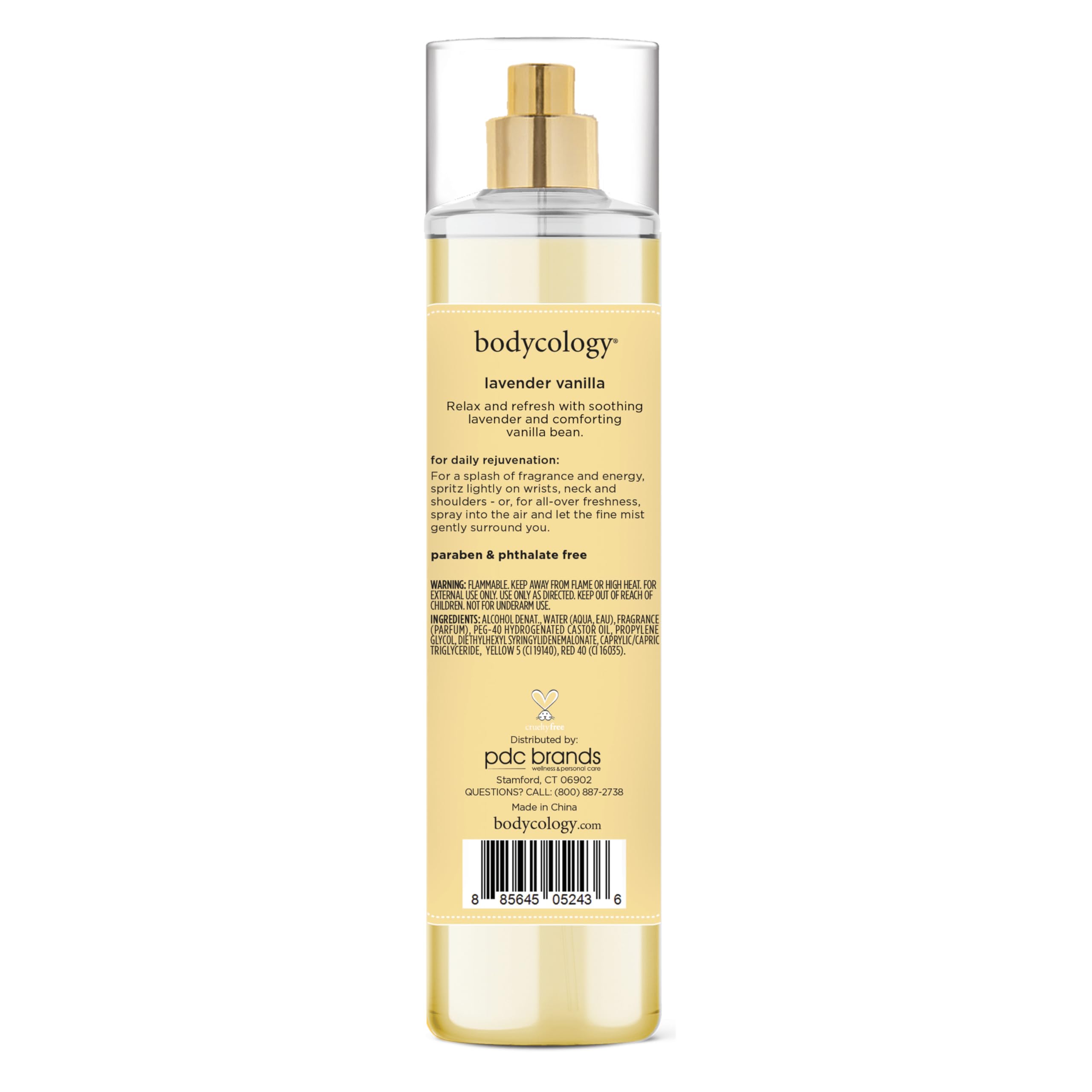 Bodycology Lavender Vanilla mist long-lasting aroma suits daily wear and layering