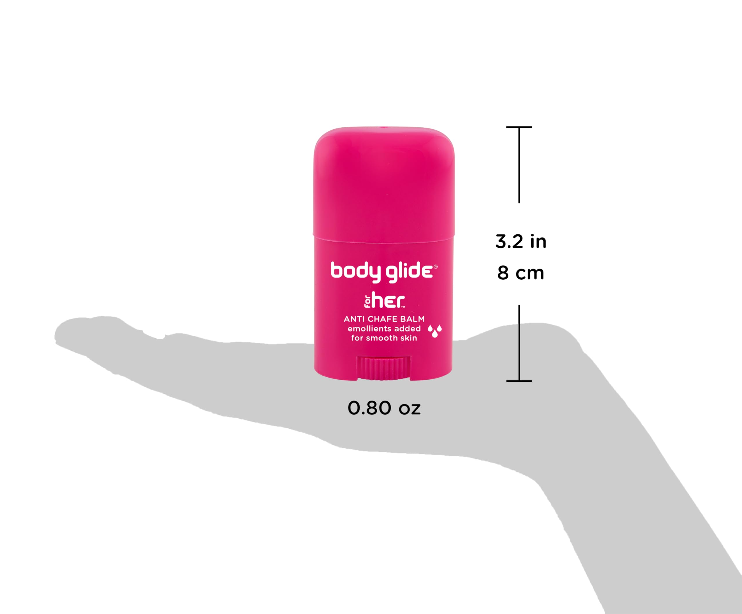 BodyGlide For Her barrier cream forms a breathable shield on affected areas.