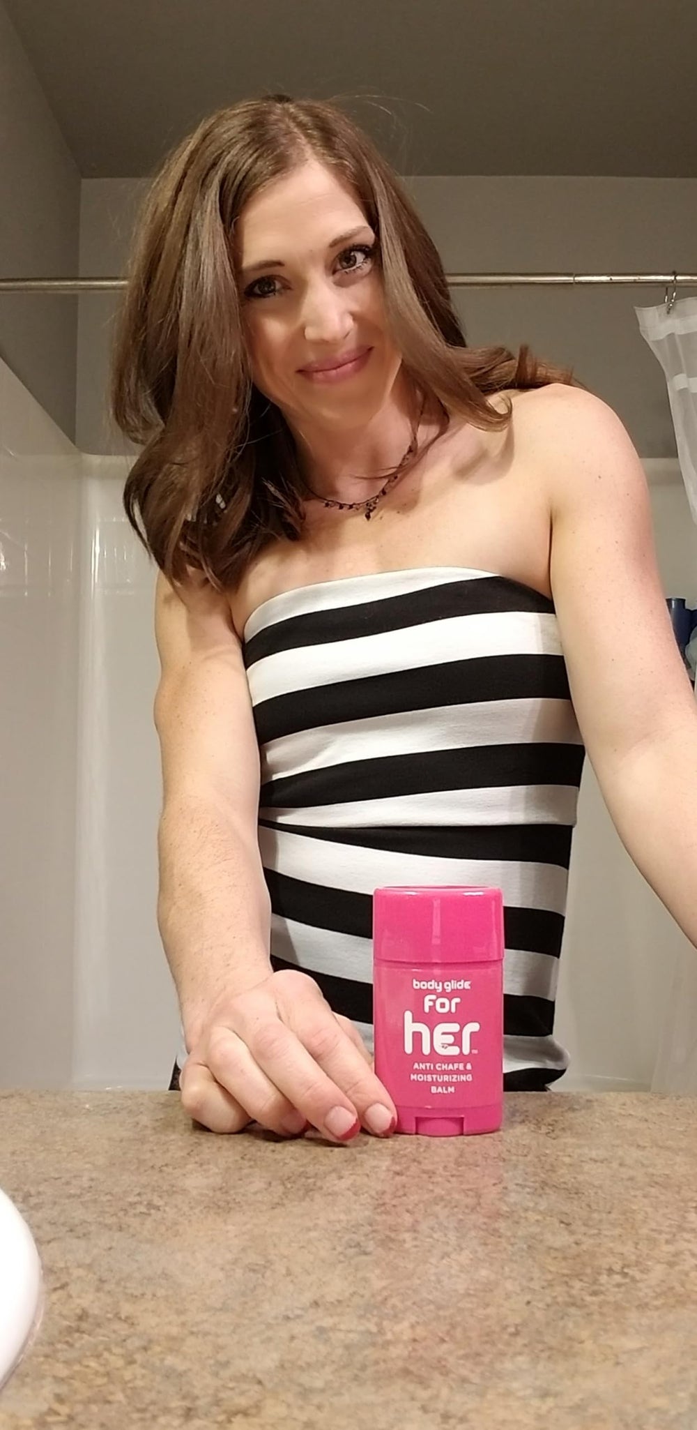 BodyGlide For Her armpit chafe barrier prevents rubbing during workouts