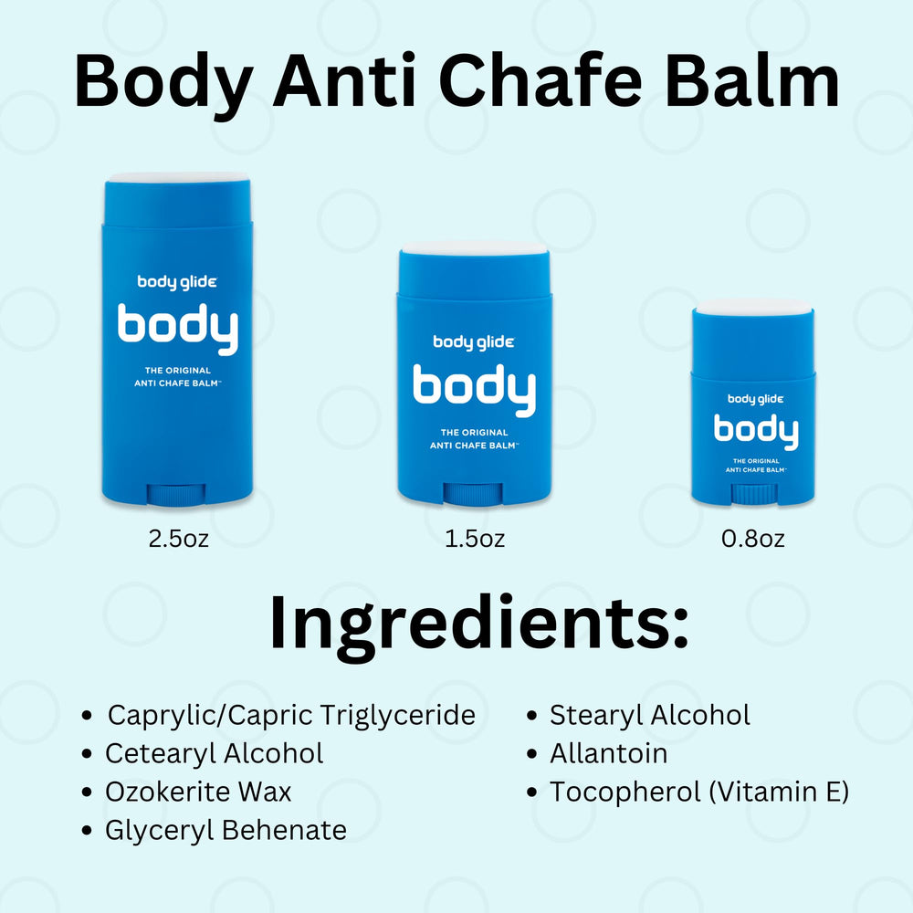 BodyGlide Original used during hiking to prevent chafing from gear.