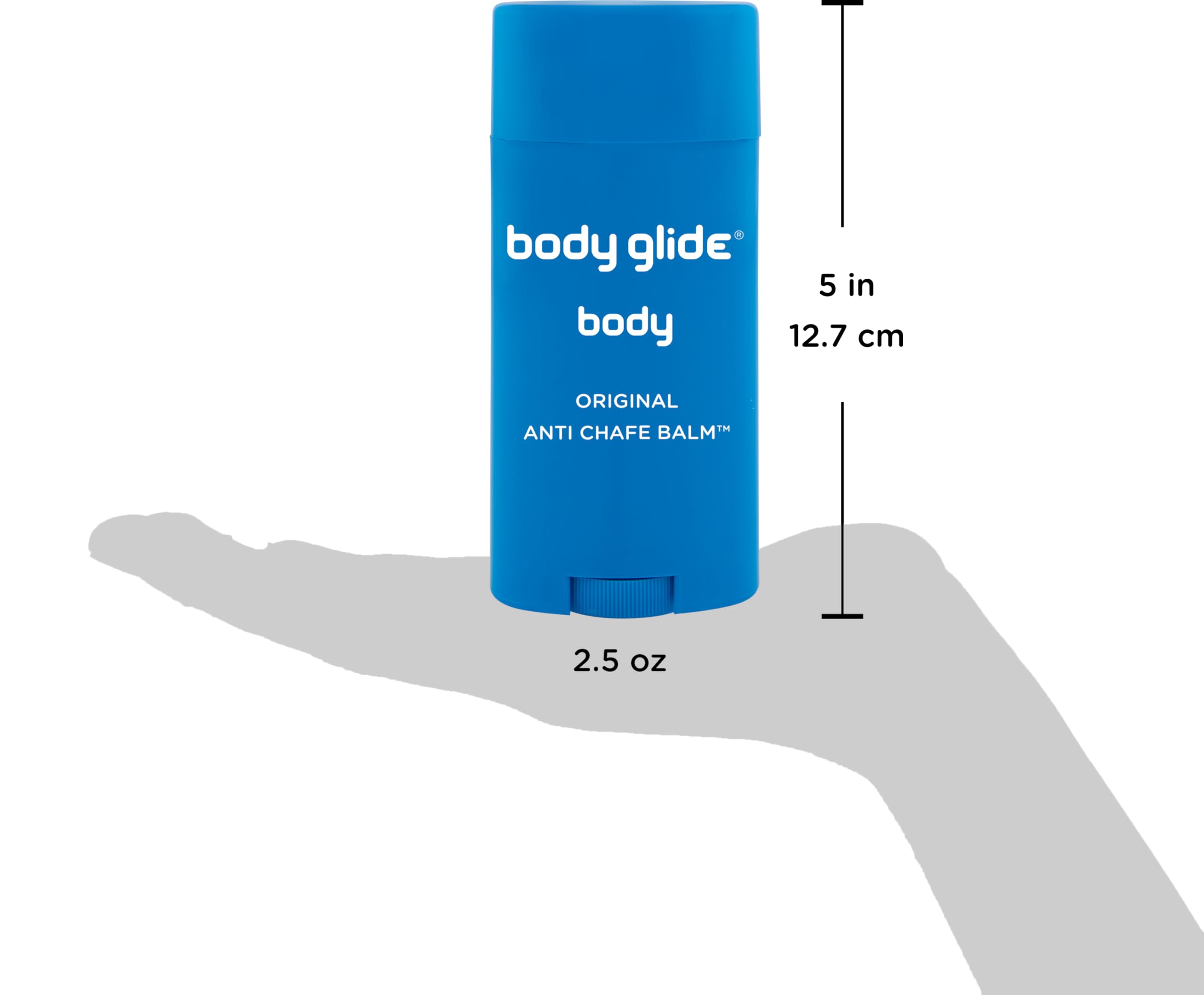 BodyGlide Original Balm applied before dressing for extended comfort during movement.