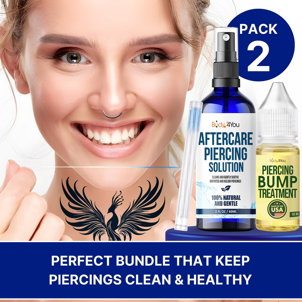 BodyJ4You complete piercing aftercare kit ready for convenient healing support.