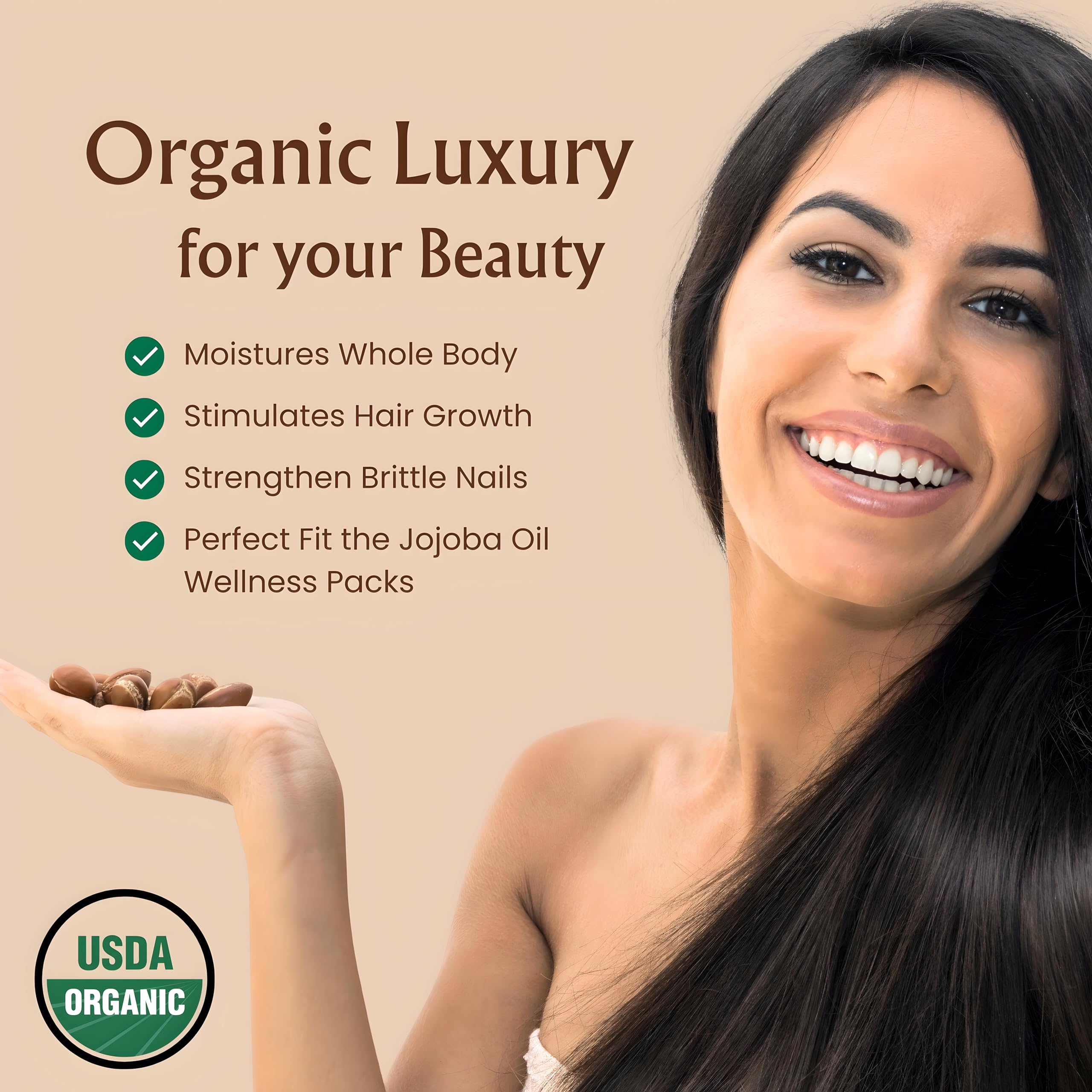 BodyJ4You jojoba oil nourishes hair for healthier shine
