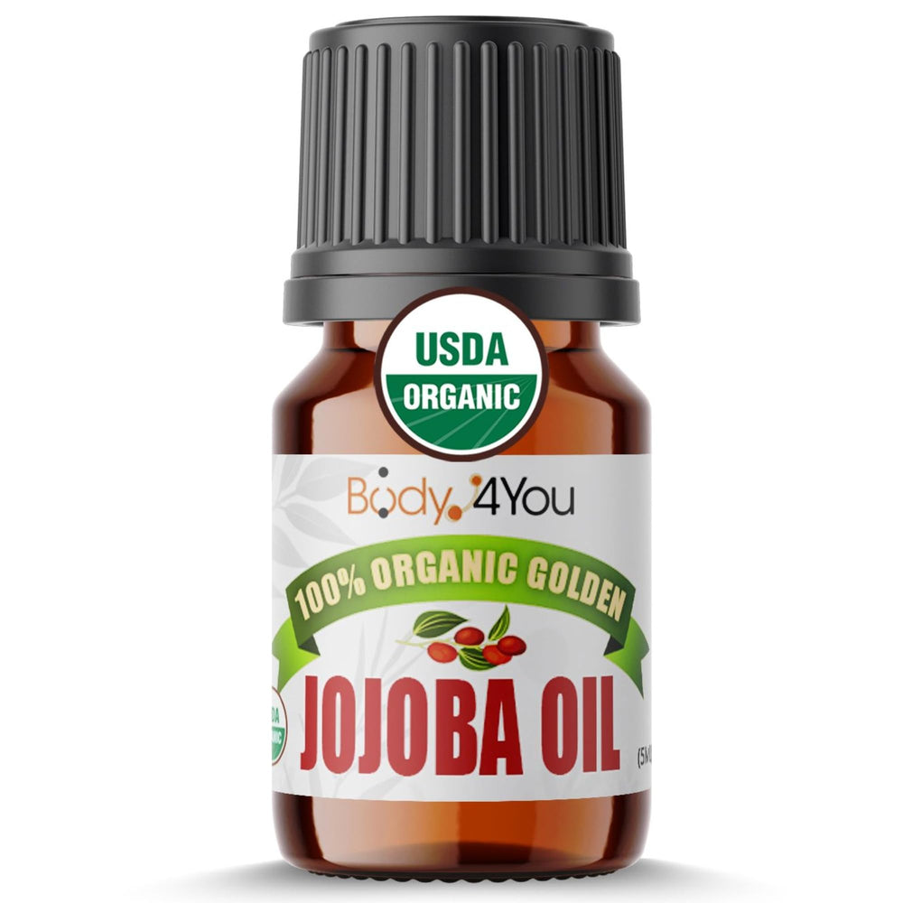 BodyJ4You Organic Jojoba Oil piercing-aftercare bottle image showing soothing hydration