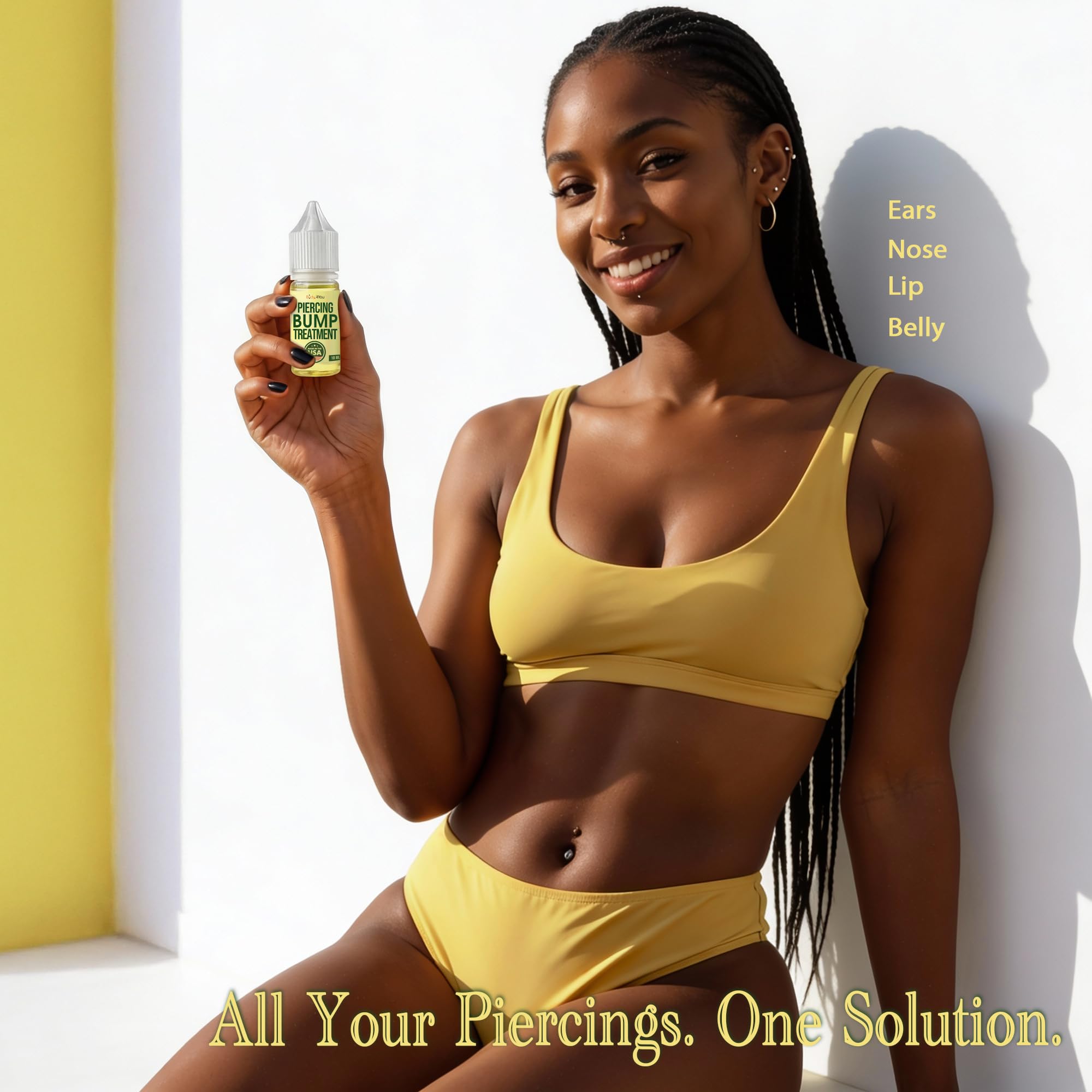 BodyJ4You Septum Piercing Care Oil close-up showing targeted bump support