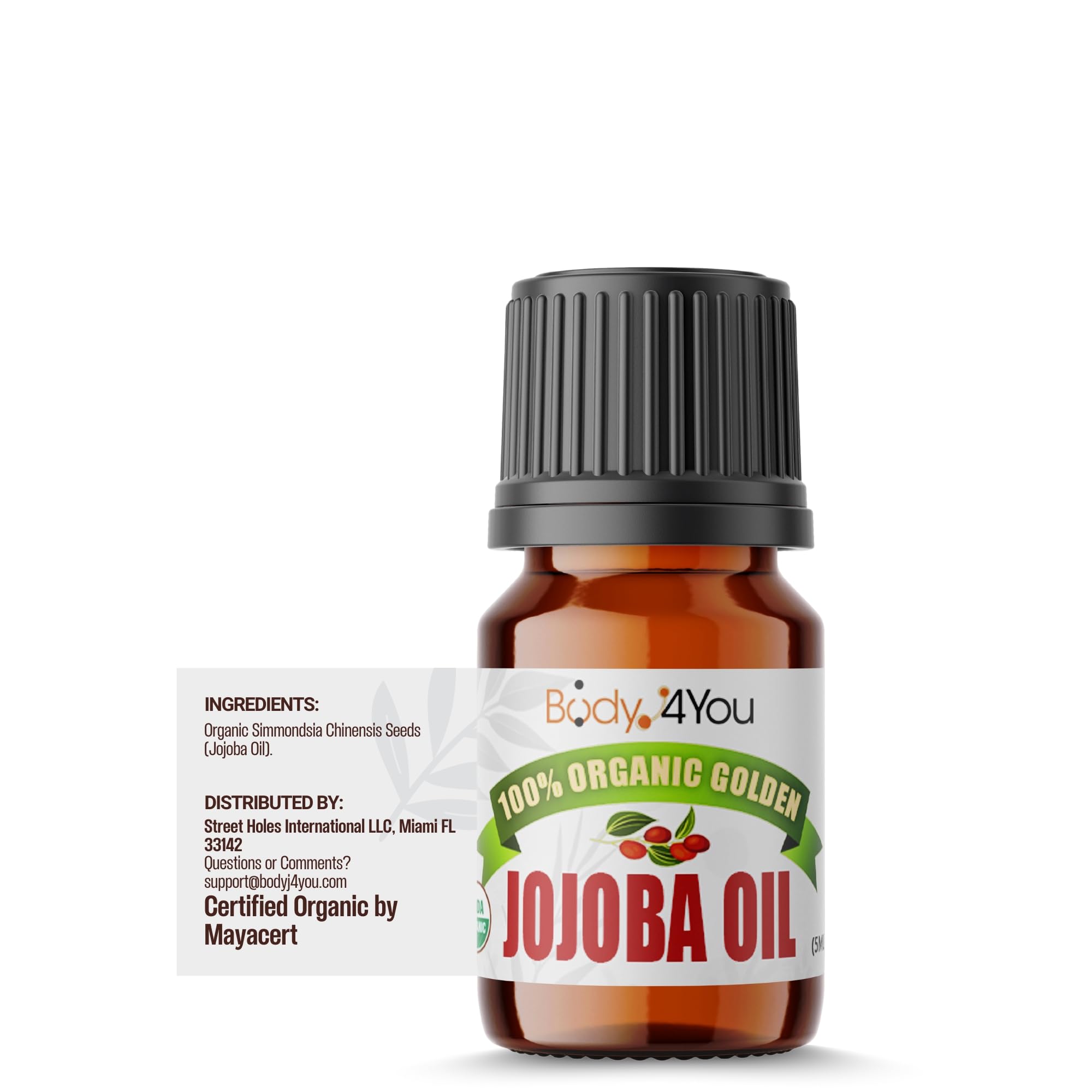 BodyJ4You travel-size jojoba oil showcasing portable aftercare