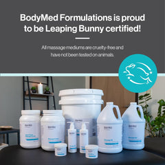BodyMed Arnica extract massage lotion for comfortable massage sessions.