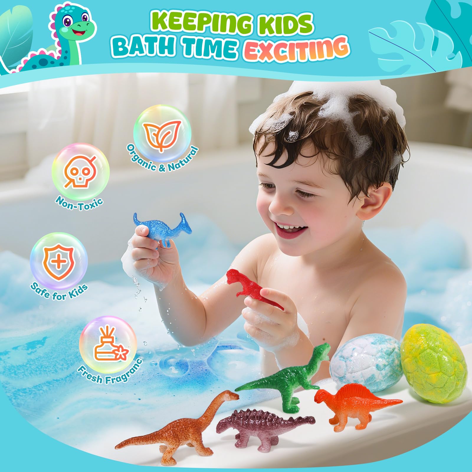 Bofuoos kid bath fizzing bubbles for a fun tub experience