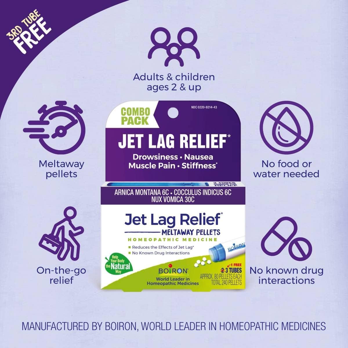 Boiron Arnica Montana 6C HPUS pellets tube for muscle comfort.