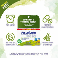 Arsenicum Album 30C bonus care pack with three tubes for on-the-go relief
