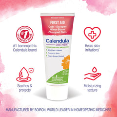 Boiron Calendula Ointment fragrance-free formula protecting skin.