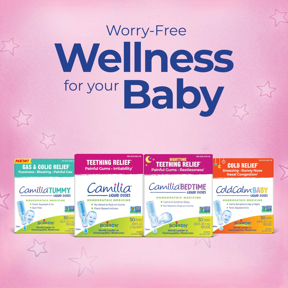 Boiron Camilia teething drops, PTPA award winner.