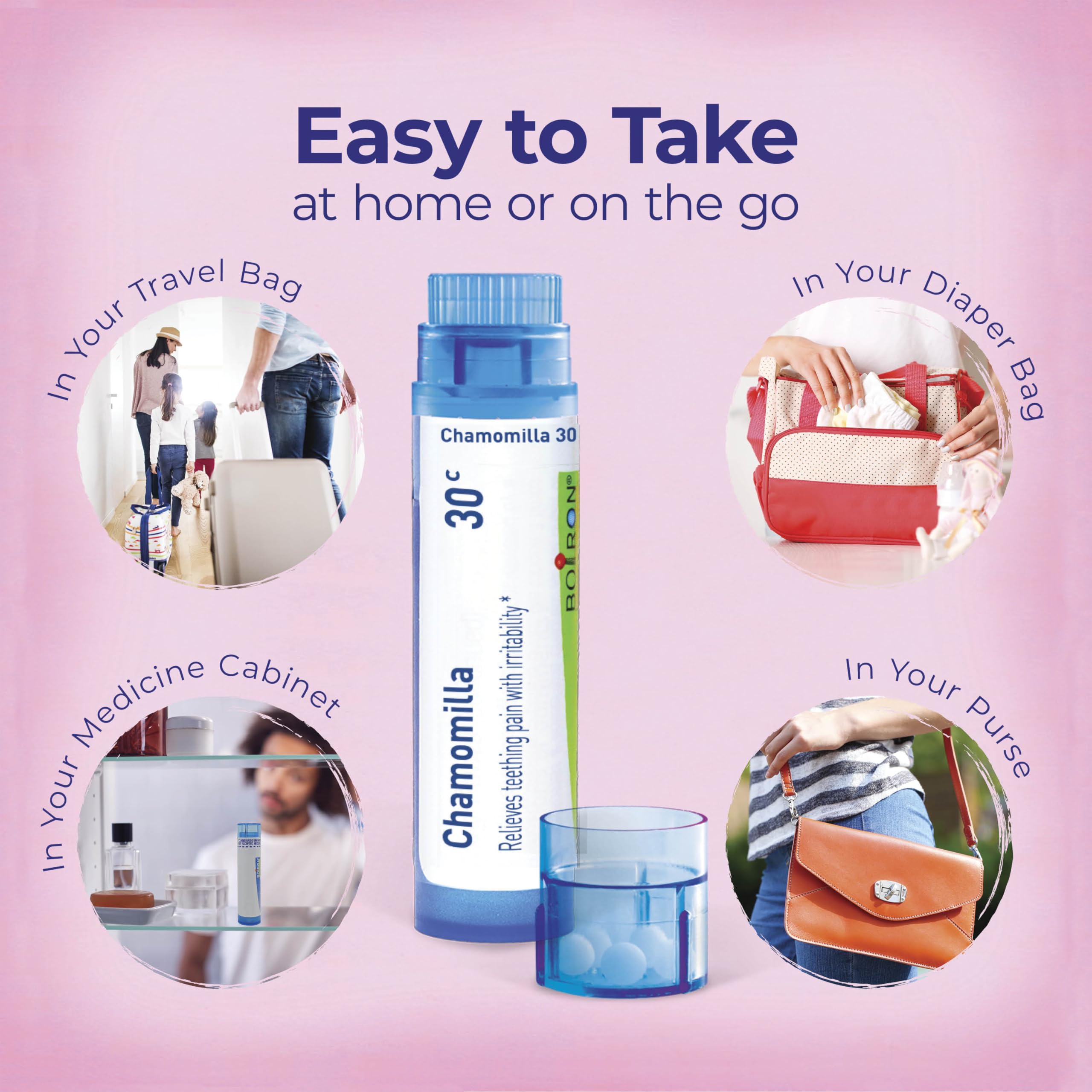 Bonus Chamomilla 30C pack with extra doses for on-the-go care.