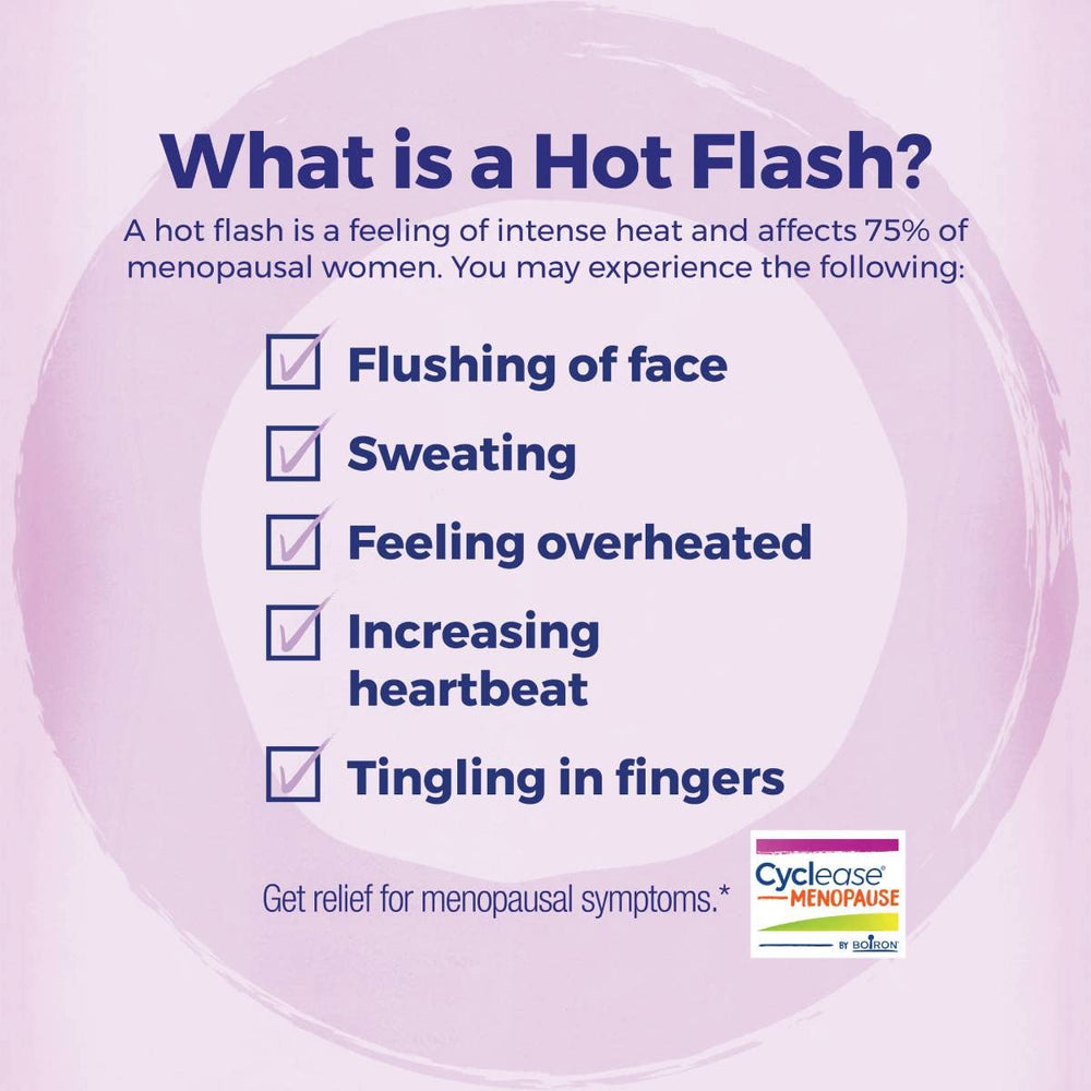 Cyclease Menopause tablets in fingers illustrate simple self-care.