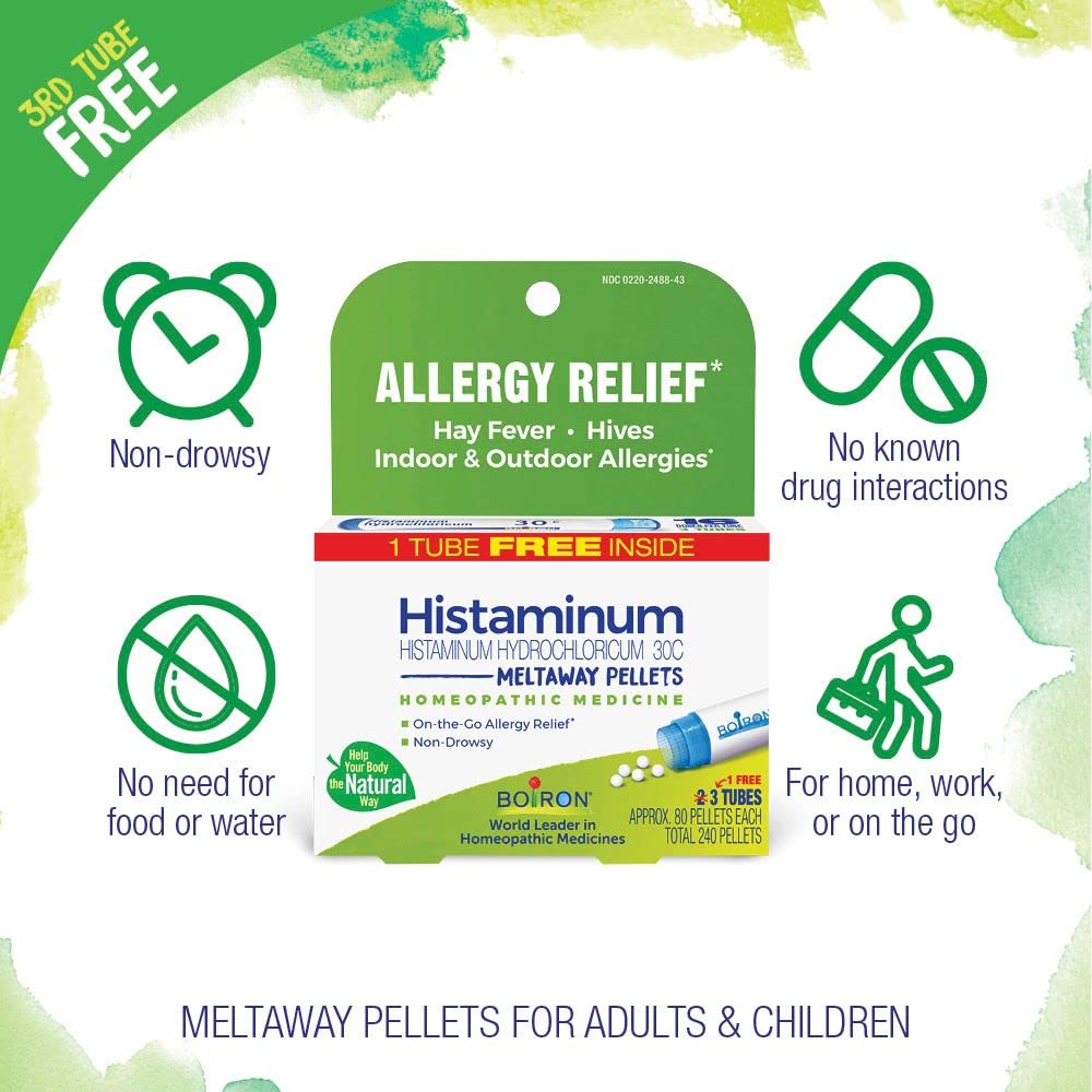 Pellets dissolving quickly for rapid symptom support with Histaminum Hydrochloricum.