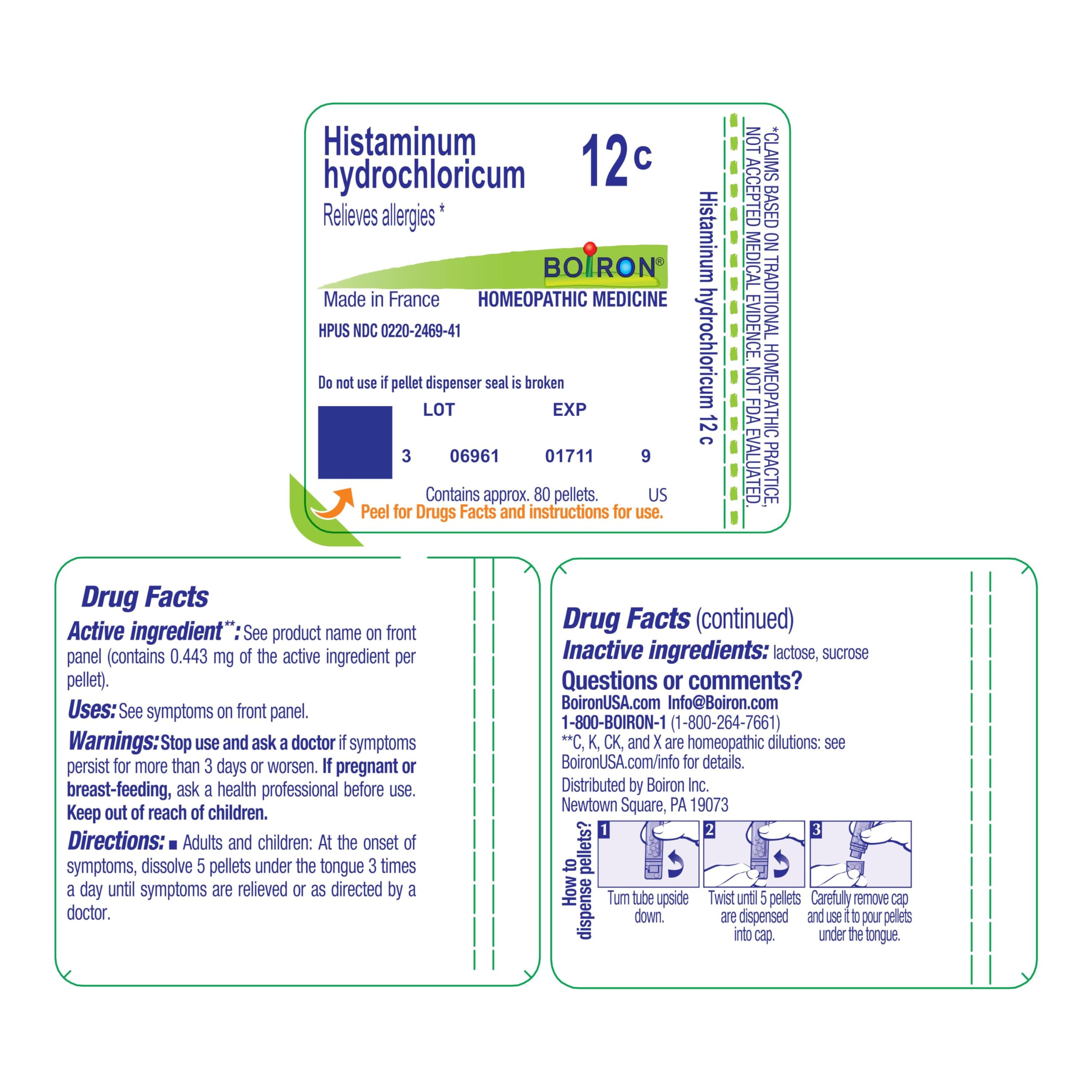 Histaminum Hydrochloricum 12C convenient for on-the-go use