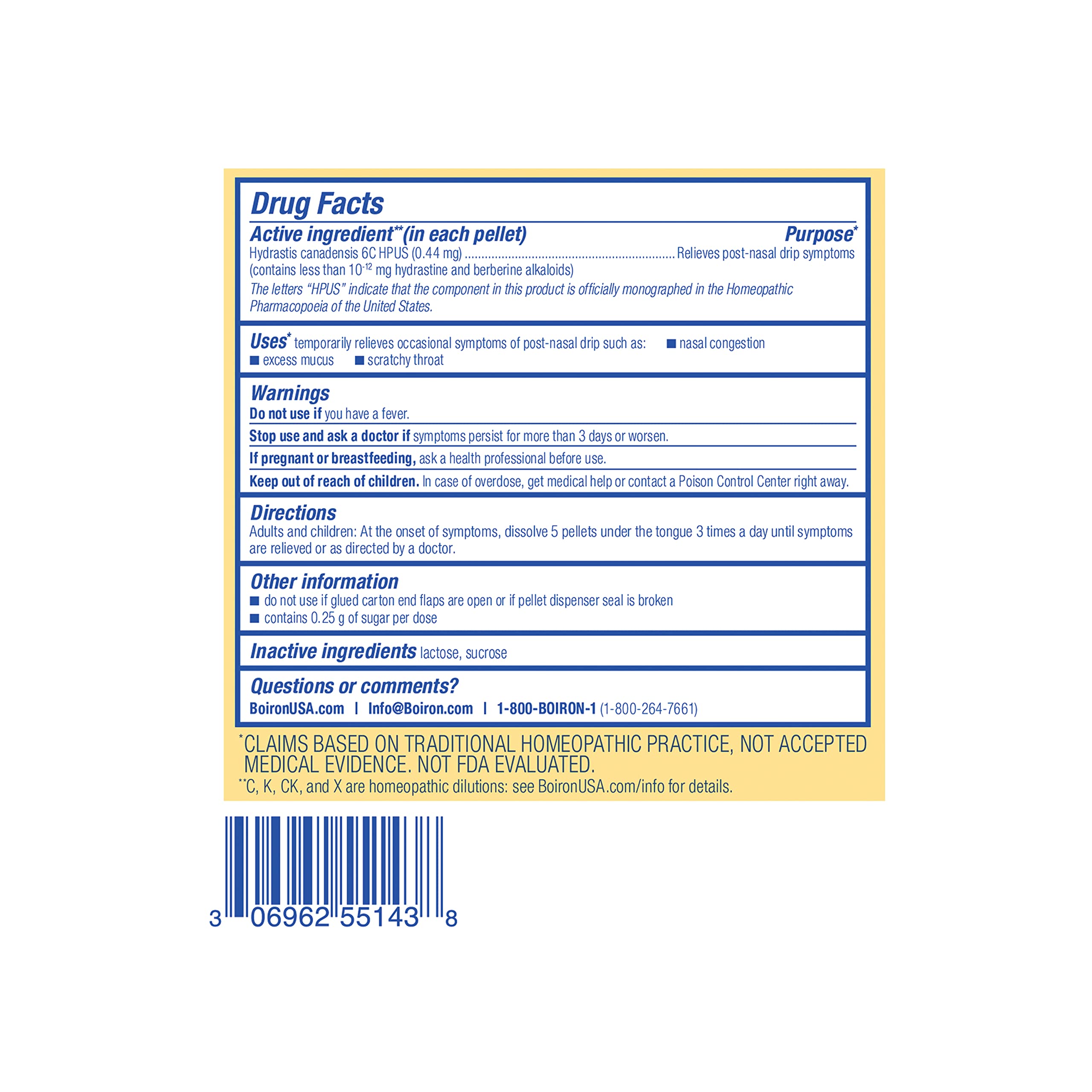 Label communicates no artificial additives or preservatives.