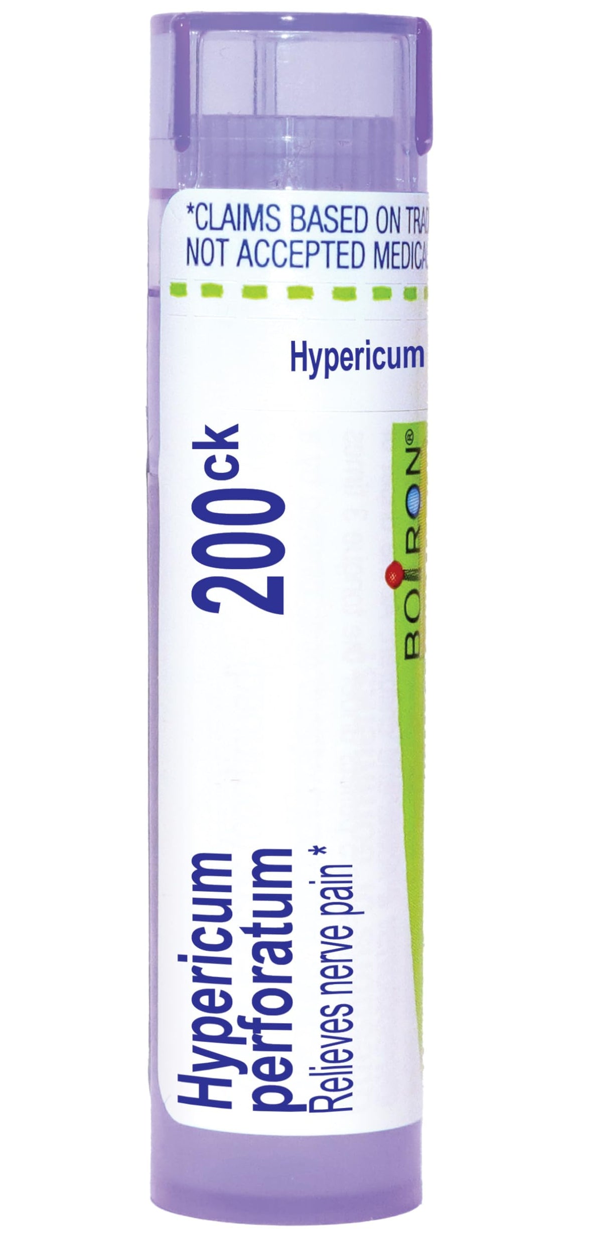 Boiron Hypericum 200CK bottle front showing packaging and branding for nerve support