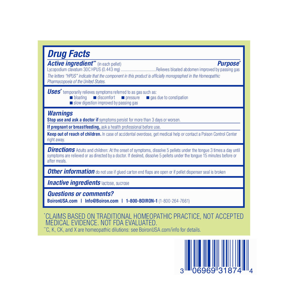 Travel-ready Boiron Lycopodium Clavatum 30C packaging with multiple tubes included.