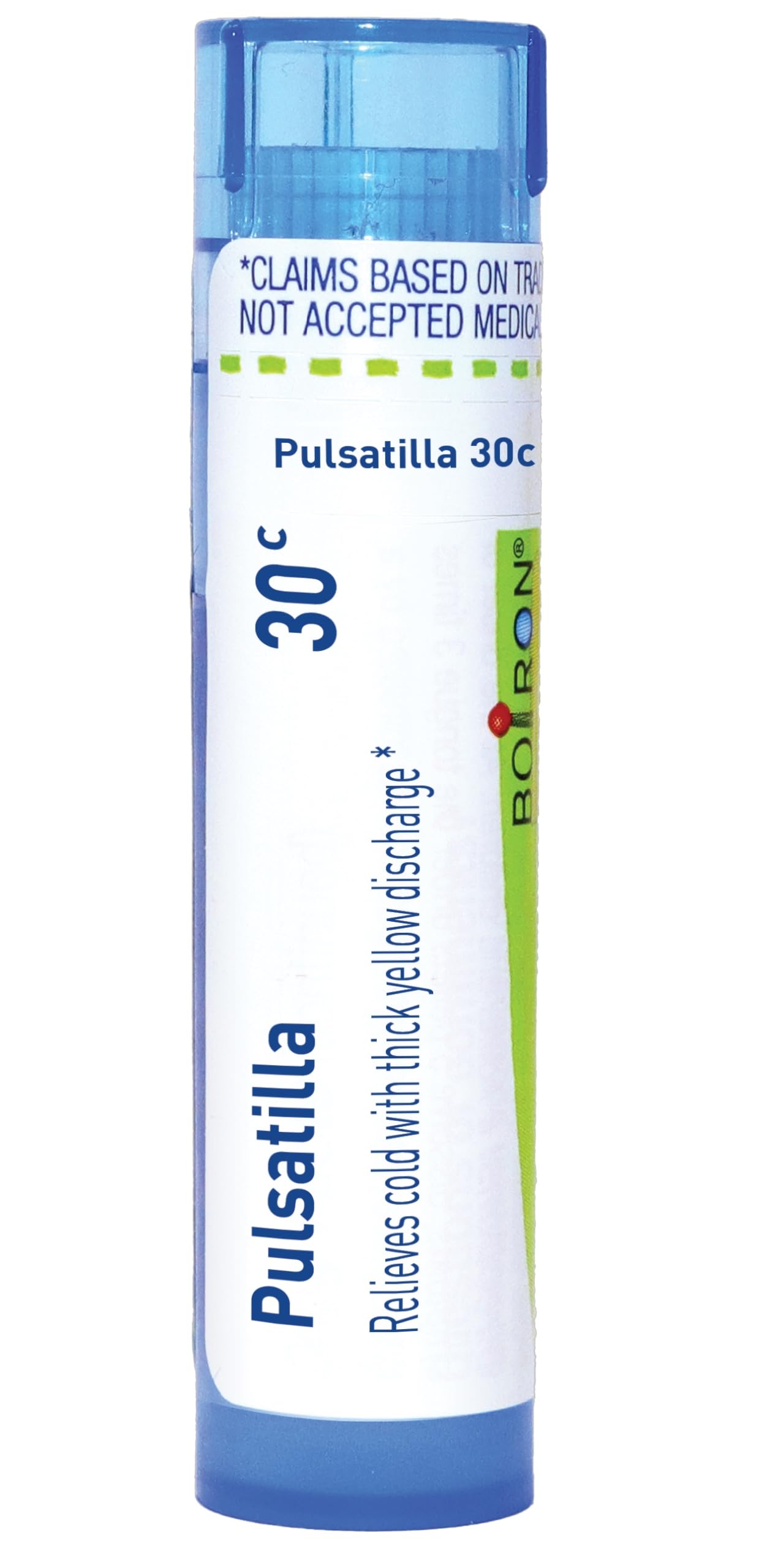 Boiron Pulsatilla 30C pellets bottle for portable cold relief