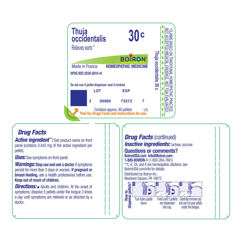 Single-medicine wart relief pack from Boiron for targeted care.