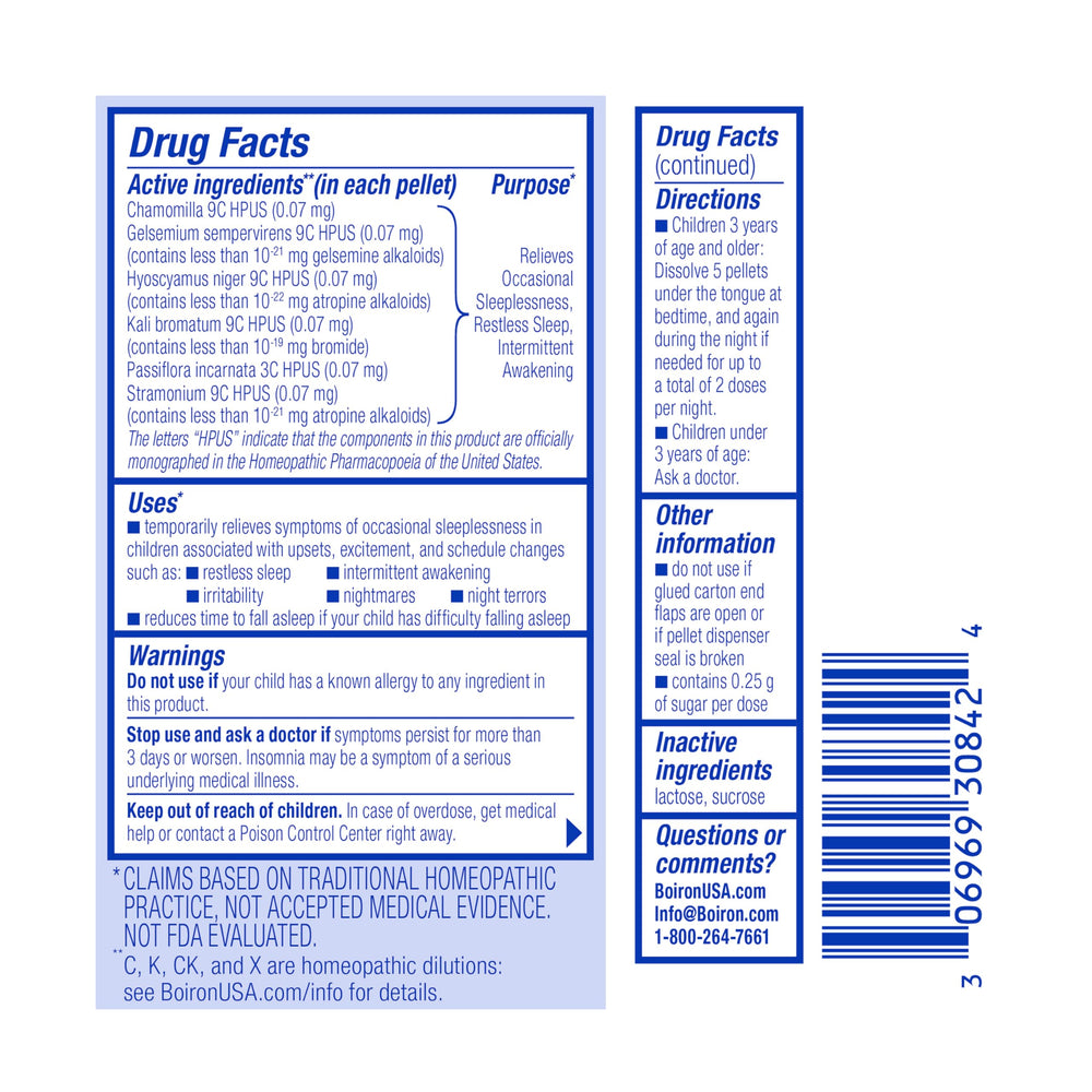 Artificial-free badge emphasizes clean ingredients in SleepCalm Kids.