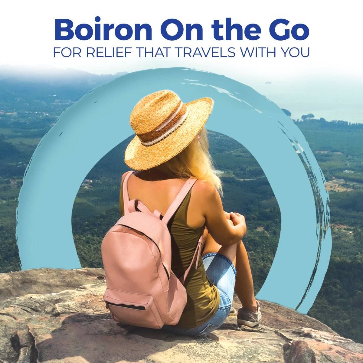 Boiron StressCalm On the Go packaging box for travel-friendly relief.