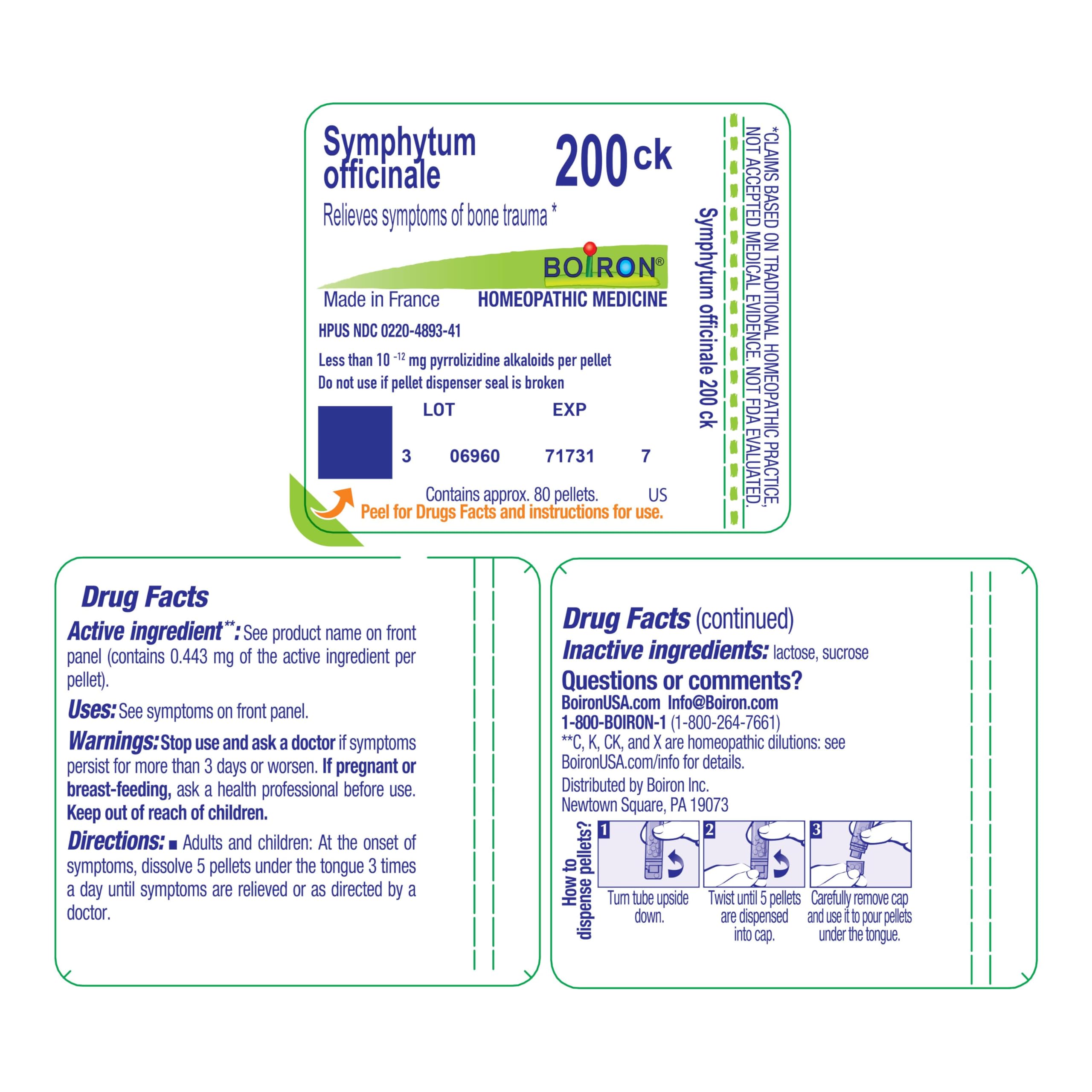 Boiron Symphytum Officinale pellets are HSA and FSA eligible.
