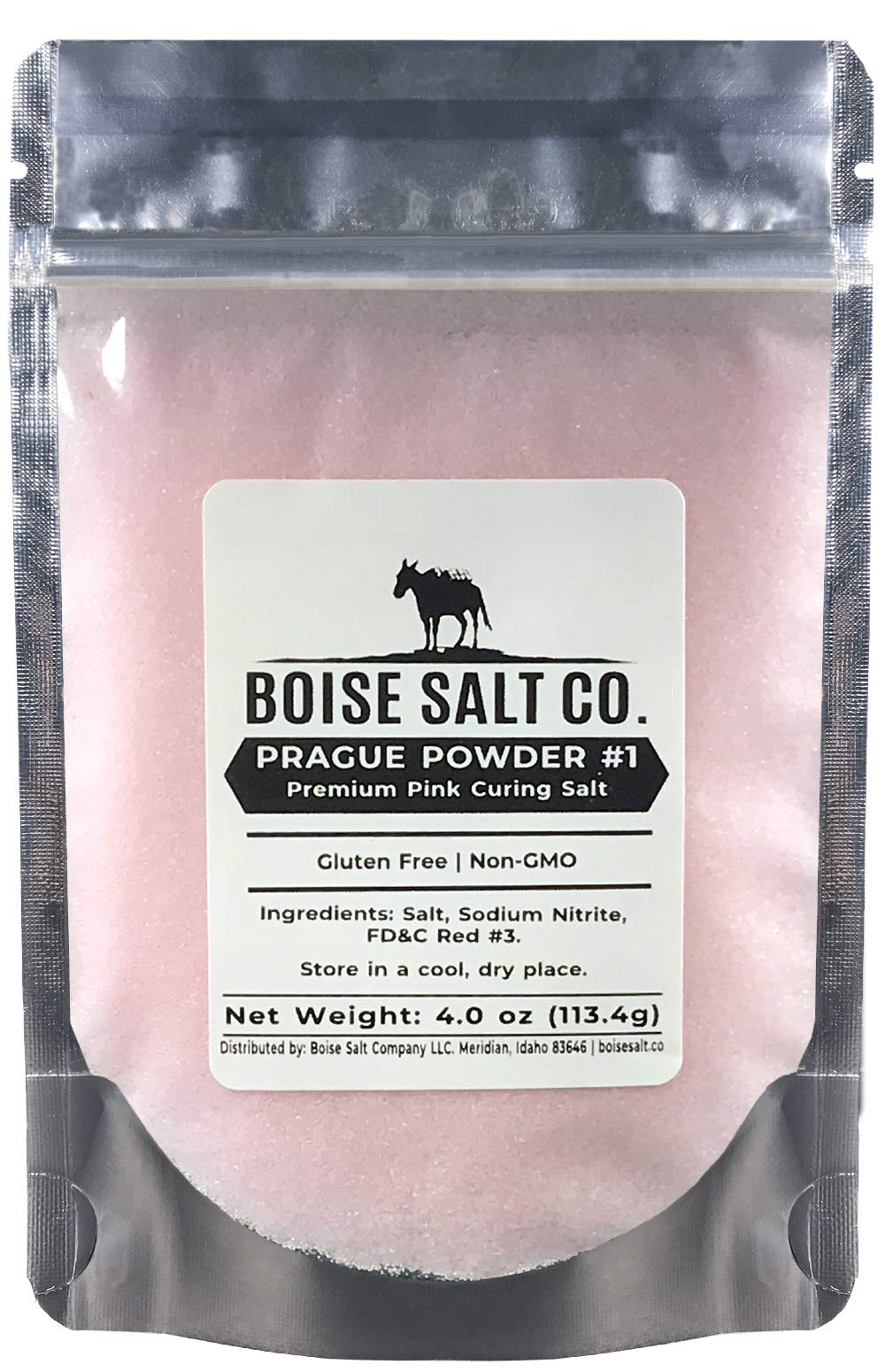 Boise Salt Co. Prague Powder #1 pink curing salt for precise meat curing results