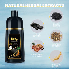 BOJICA 3-in-1 hair dye shampoo colors, cleanses, and conditions.