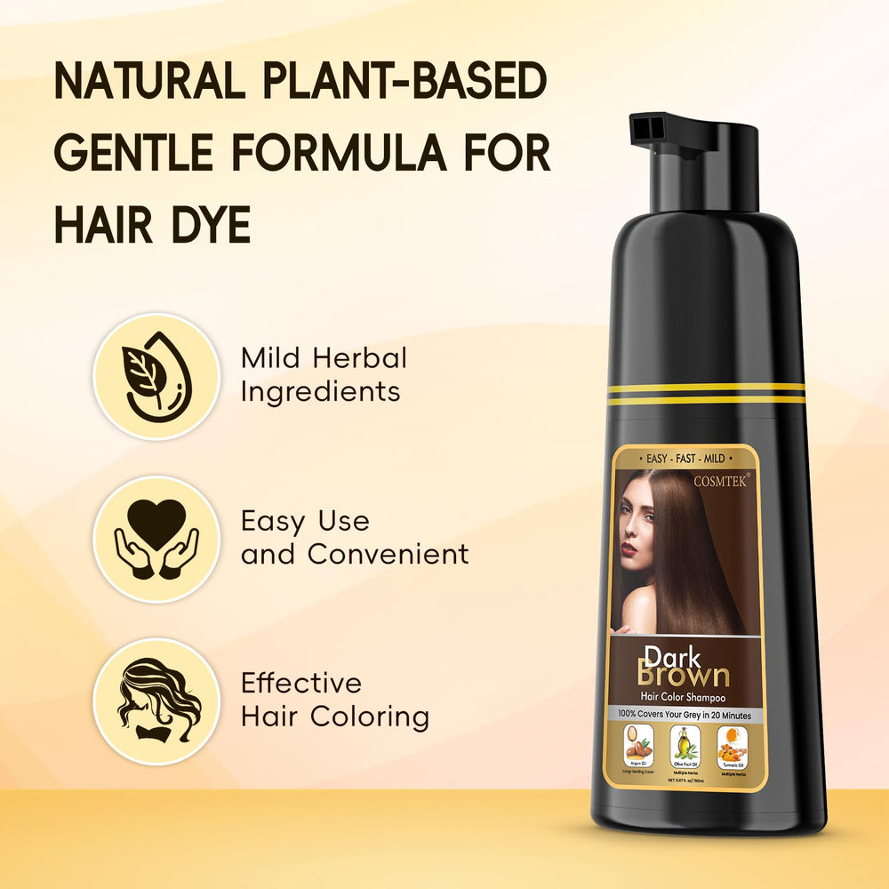 BOJICA Hair Dye Shampoo travel-size bottle fits in bags for on-the-go color